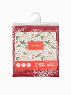 Скатерть новогодняя «Доляна» Белые снежинки 180×149± 3 см, 100% хлопок, 164 г/м² - Фото 6