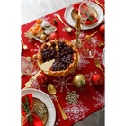 Скатерть новогодняя «Доляна» Белые снежинки 180×149± 3 см, 100% хлопок, 164 г/м² - Фото 8