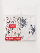 Фартук "Доляна" Синие снежинки 60х65 см, 100% хлопок, 164 г/м2 (комплект 2 шт) - фото 48090657