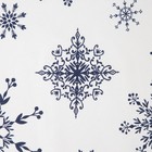 Полотенце "Доляна" Синие снежинки 40х70 см, 100% хлопок, 164 г/м2 - Фото 3