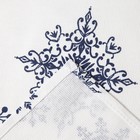 Полотенце "Доляна" Синие снежинки 40х70 см, 100% хлопок, 164 г/м2 - Фото 4
