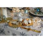 Скатерть новогодняя «Доляна» Синие снежинки 220×146 ± 3 см, 100% хлопок, 164 г/м² - Фото 6