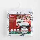 Скатерть новогодняя «Доляна» Синие снежинки 110×146± 3 см, 100% хлопок, 164 г/м² - Фото 10