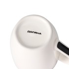 Кружка фарфоровая Доляна «Новогодняя звезда», 350 мл, цвет белый - Фото 4