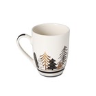Кружка фарфоровая Доляна «Новогодний лес», 350 мл - Фото 2