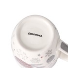 Кружка фарфоровая Доляна «Новогодний шар», 350 мл, цвет белый - Фото 4