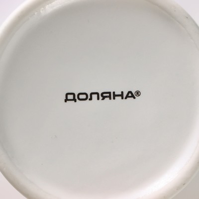 Кружка Доляна «Романтика медведей», 380 мл, фарфор, белая
