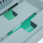 Швабра с отжимом и ведро: ведро с отсеками для полоскания и отжима 14 л, швабра плоская, доп. насадка - Фото 7