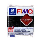 Пластика - полимерная глина, 57 г, Leather-effect (с эффектом кожи), чёрный - фото 8481032