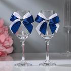 Набор свадебных бокалов "Афродита", синий - фото 8855303