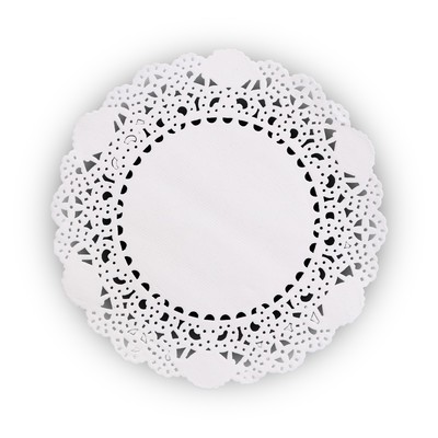 Салфетка для торта, бумажная, ажурная, 10 см