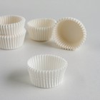 Форма для выпечки кексов, бумажная, одноразовая, 3.5×2. см, белая - Фото 1