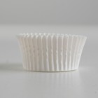 Форма для выпечки кексов, бумажная, одноразовая, 3.5×2. см, белая - Фото 2