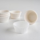 Форма для выпечки белая, 4 х 2,6 см - Фото 1