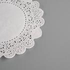 Салфетка для торта, бумажная, ажурная,14 см - Фото 2