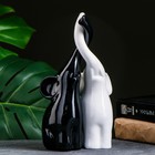Фигура "Пара слонов"  9х15х25см   чёрный/белый, - фото 2888161