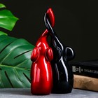 Фигура "Пара слонов" чёрный/бордовый, 16х8х25см - Фото 3