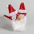 Карнавальные очки «Дед Мороз», в колпачке - фото 109034834
