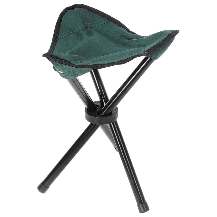 УЦЕНКА Стул туристический треугольный, 28 х 26 х 36 см, до 60 кг, цвет зелёный - Фото 1