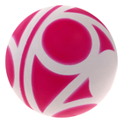 Мяч с узром лакированный, цвета МИКС - Фото 3