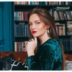 Гарнитур 2 предмета: серьги, кольцо, вечерний «Жемчуг» капля малая, безразмерное - Фото 3