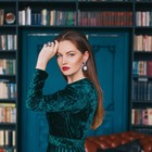 Гарнитур 2 предмета: серьги, кольцо, вечерний «Жемчуг» капля, безразмерное - Фото 8