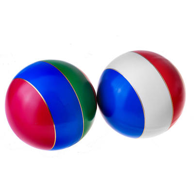 Мяч лакированный, с полосой, 20 см, цвета МИКС