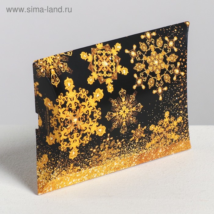 Коробка сборная фигурная «Золотой шик», 11 × 8 × 2 см
