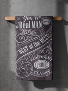 Полотенце махровое «Этель» Real man, 70×130 см, хлопок 100%, серое - Фото 3