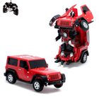 Робот радиоуправляемый Jeep Wrangler, работает от аккумулятора, масштаб 1:14, цвет красный - Фото 1