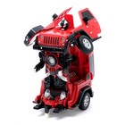 Робот радиоуправляемый Jeep Wrangler, работает от аккумулятора, масштаб 1:14, цвет красный - Фото 2