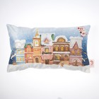 Подушка "Этель" Новогодняя деревушка 30х50 см, велюр, 100% п/э - Фото 5