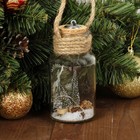 Декор с подсветкой "С новым годом" 6×6×12,5 см - фото 20962307