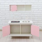 Игровая мебель «Кухонный гарнитур», световые и звуковые эффекты, цвет розовый, интерактивная панель - фото 3838852