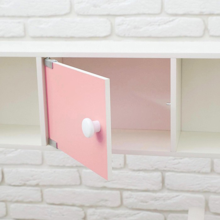 Игровая мебель «Кухонный гарнитур», световые и звуковые эффекты, цвет розовый, интерактивная панель - фото 1892331819