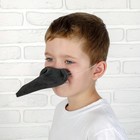 Карнавальный нос ворона, поролон, на резинке - фото 8855696
