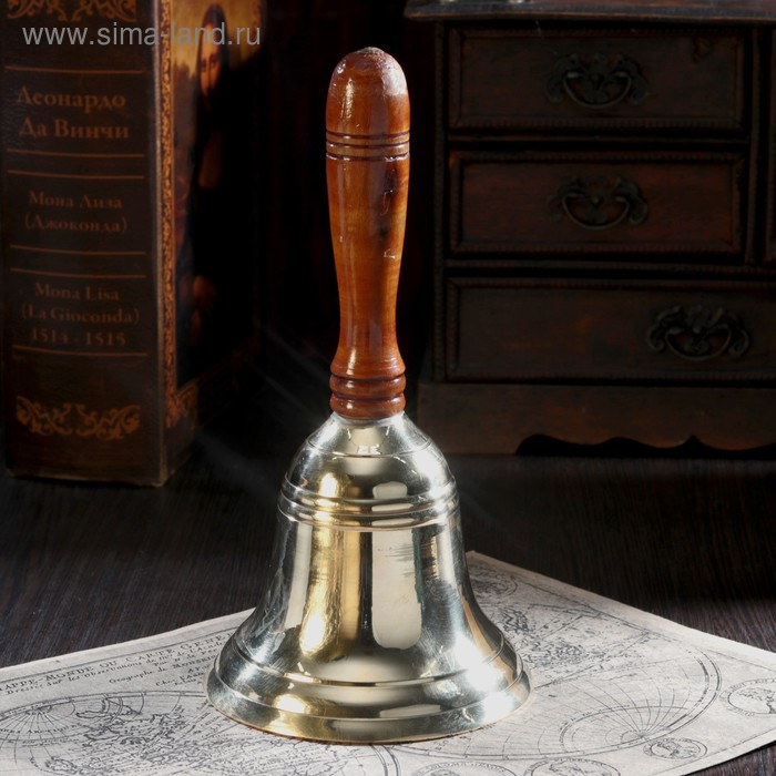 Колокол резной 21х9,5 см, деревянная рукоять - Фото 1