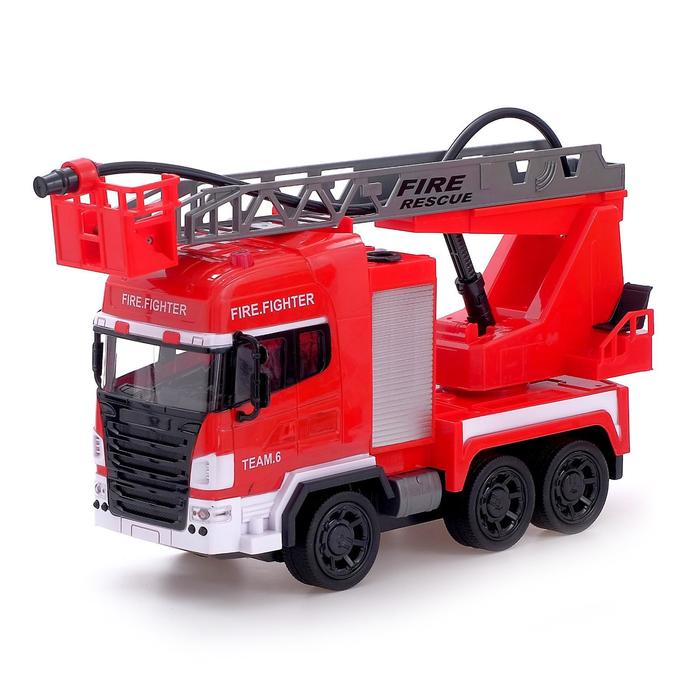 Машина радиоуправляемая «Пожарная охрана», стреляет водой, работает от аккумулятора, МИКС 45553