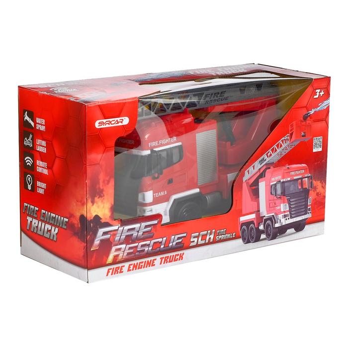 Машина радиоуправляемая «Пожарная охрана», стреляет водой, работает от аккумулятора, МИКС 45553