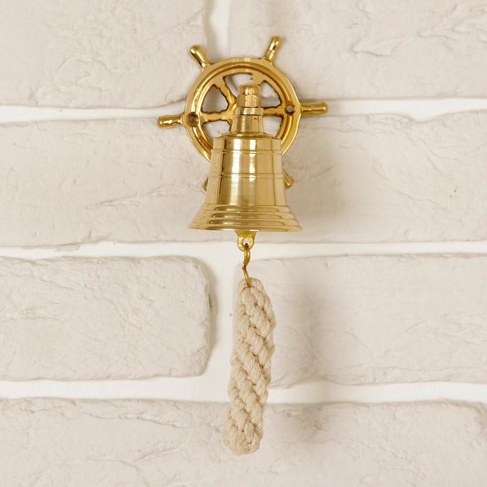 Рында малая «Штурвал», d=5.5 см, h=10 см, латунь - Фото 1