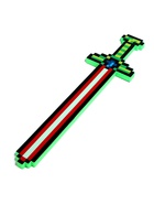 Меч «Пиксель», работает от батареек, свет и звук 4370369