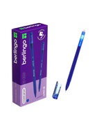 Стираемая ручка Berlingo. Apex E, гелевая, синий стержень, узел 0.5 мм, трехгранная - Фото 4
