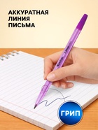 Ручка шариковая Berlingo. Tribase Neon, синий стержень, узел 0.7, МИКС - Фото 2