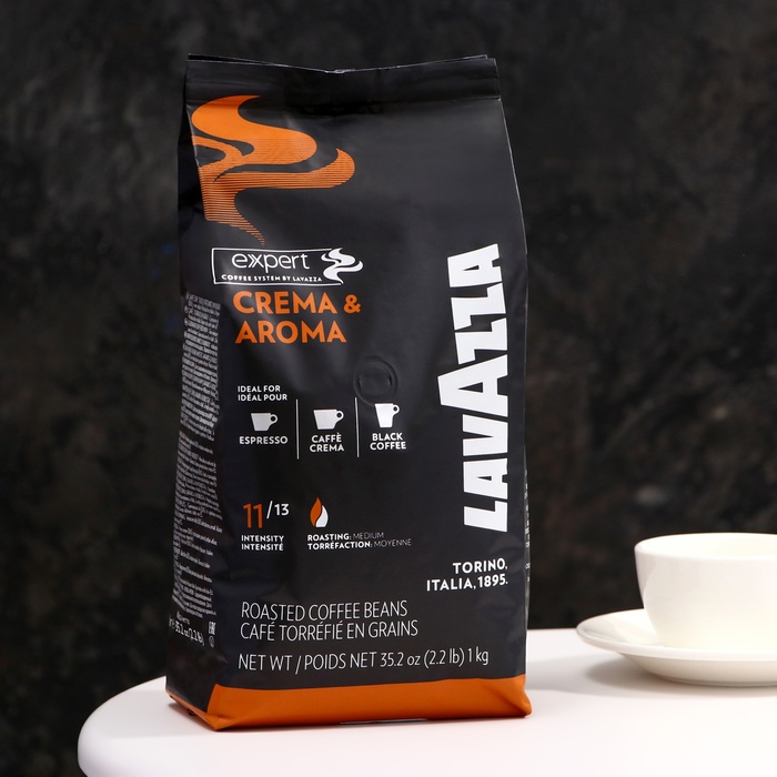 Кофе зерновой LAVAZZA ExpertLine «Крема&Арома», 1000 г - Фото 1