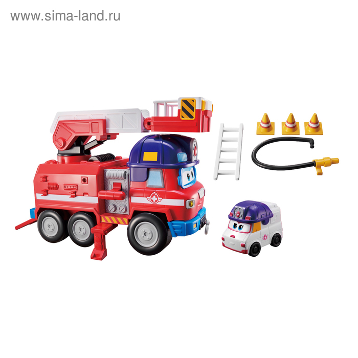 Игровой набор «Спасатели», с машиной Спарки и трансформером Зоуи, 9 см