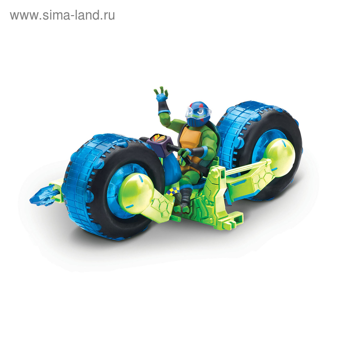 Игрушка Черепашки-ниндзя «Мотоцикл», с фигуркой Лео - Фото 1