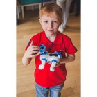 Робот собака «Ки-Ки», программируемый, на пульте управления, интерактивный: звук, свет, танцующий, музыкальный, на батарейках, на русском языке, синий - Фото 7