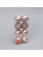 Ёлочные игрушки «Ажур», шары новогодние, d=8 см, набор 8 шт. 4196380