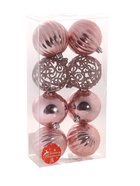 Ёлочные игрушки «Ажур», шары новогодние, d=8 см, набор 8 шт. 4196380