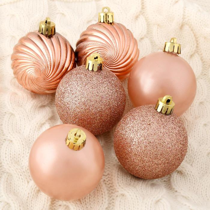 Ёлочные игрушки «Империя», шары новогодние d=6 см, набор 8 шт. - Фото 1